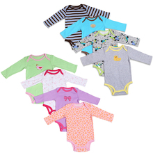 1 PCS ! Baby Girl Boy Bodysuits long-sleeve Infant Baby Clothing Newborn Bodysuits Clothes 100% Cotton 0-24month Spring