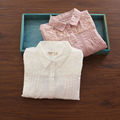 Grils Blouses Children s Long Sleeve Shirts Lace Cotton White Blouses For Girls Shirt Solid Color