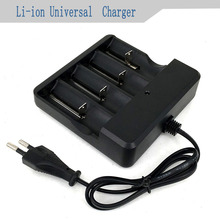 Universal 26650 18650 battery 16340 14500 battery charger for Flashlight Lithium Battery 3.7V lithium battery charger 4 Ports
