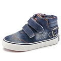 YEESHOW 2017 Spring Boys High Sneakers Canvas Kids Shoes Breathable Comfortable Wearable Rubber Shoes Children AAA