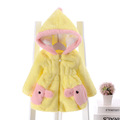 Kids girls 2016 new winter coat jacket plus thick velvet padded jacket wool sweater