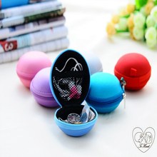 Hot 2015 New Women Kids Oval Mini Coin Ellipse Personality Canvas Clutch Bag Wallets headphones Purses