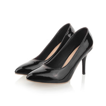 large size34-46 2016 new Fashion Sexy Pointed Toe Sweet Colorful Thin High Heels Hot Sale Women Shoes Women’s Pumps Nude