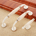 White American Country Home Accessories Zinc Alloy Door Handles For Cupboard Wardrobe Cabinet Drawer Vintage Knobs