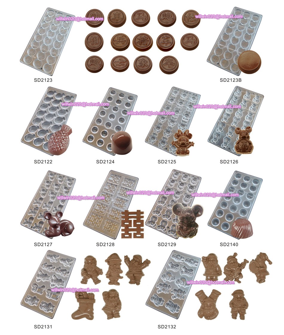 3D chocolate molds