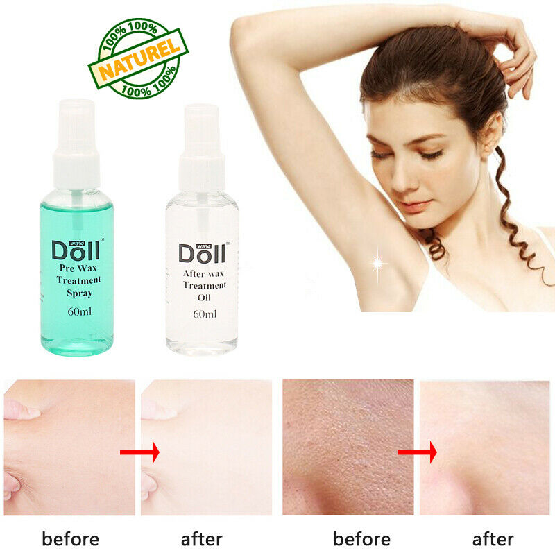 Women Men Chest Hair Permanent Removal Spray Pre And After Wax