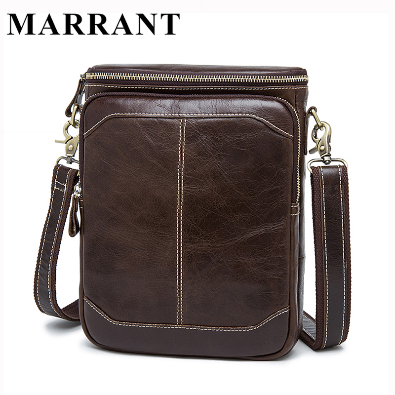 MARRANT Hot Sale Male Bags 100% Genuine Leather Men Bags Messenger Crossbody Shoulder Bag Men&#39;s ...