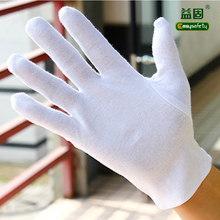 white cotton work gloves  safety gloves thickening 100% cotton gloves 12  pieces in one pack