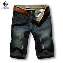 2016 Men Shorts Brand Summer New Men Jeans Shorts Plus Size 40 Fashion Designers Shorts Cotton Jeans Men’s Slim Jeans Shorts Men