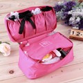2016 Waterproof Women Girl Lady Portable Travel Bra Underwear Lingerie Organizer Bag Cosmetic Makeup Toiletry Wash