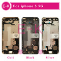 Gold Silver Black Rose Gold New Complete For iphone 5 5G Full Middle Frame Housing Cover
