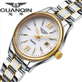 GUANQIN Women Calendar Rhinestone Luminous Quartz Watch with 30M Water Resistant
