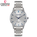 CHENXI Men Quartz Watch Men s Fashion Top luxury Brand Watches Silver Stainless Steel Watchband Casual
