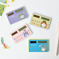 Cartoon animal cute calculator mini portable card calculator School Gift