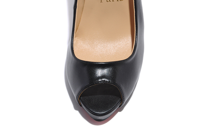 Aliexpress.com : Buy Thin High heel Shoes Black Heels Pumps Peep ...