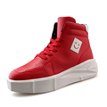 Autumn New Men Smiling Face High top Casual Shoes Outdoor Walking Muffin Bottom Breathable Shoes Men