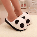Women Ladies Soft Cute Panda Winter Warm Plush Antiskid Shoes Indoor Home Slipper Free Shipping