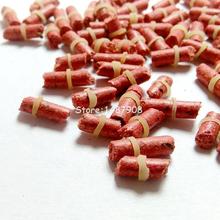 100Pcs Red carp smell lure grass bream bream tilapia crucian carp bait elastic particle formula insect fishing Bait