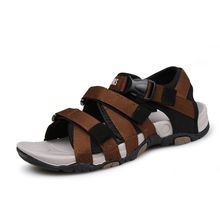 Men Sandals Slippers Summer Men Flat Shoes Beach Slippers Sandals Comfortable Outdoor Walking Shoes Casual 2016