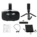 HD dual lens virtual camera 3D VR Camera Headset Kit Virtual Reality Mobile Phone Video Camcorder