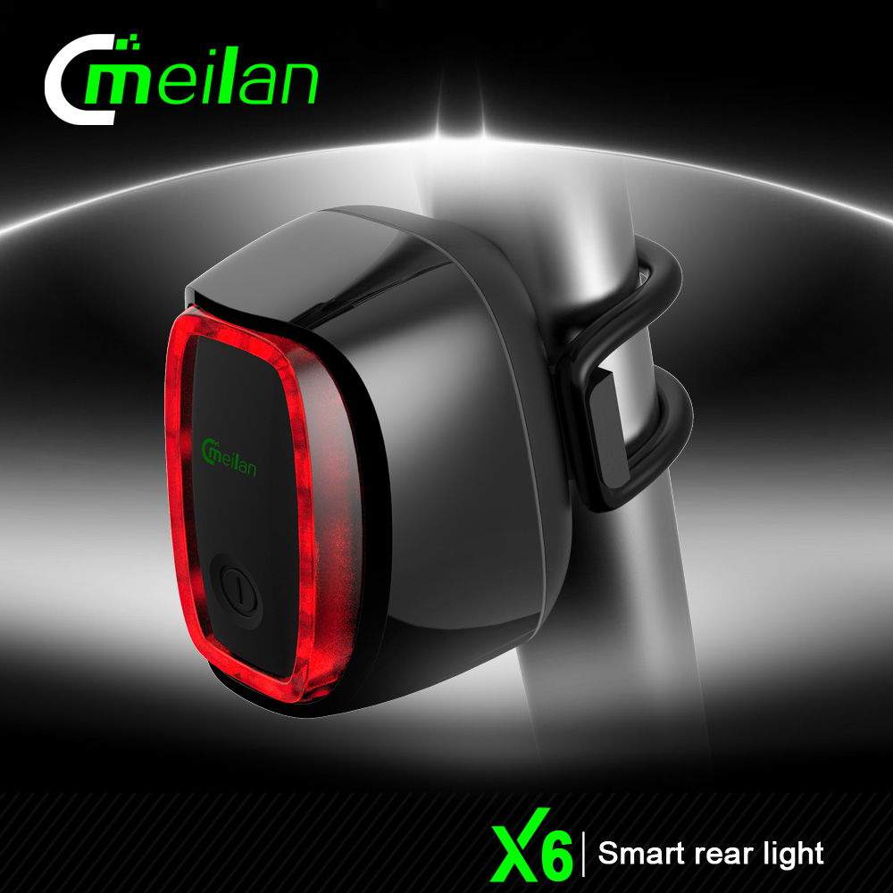 Image of Hot Usb Battery Smart Bicycle Bike Light Tail-lamp Taillight Safety Tail Lights Switch Seatpost Flash Model Rushed Meilan X6