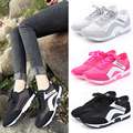 2016 summer fashion high quality solid mesh plat with breathable outdoor lace up women causal shoes