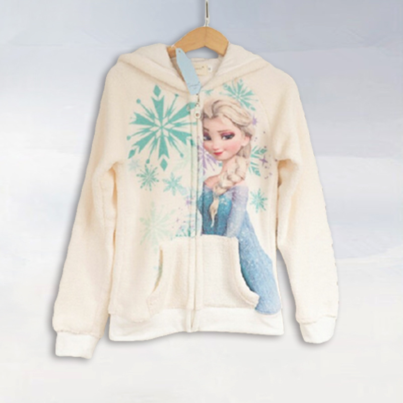 2015 New winter girls coat 100 cotton Elsa jacket Children s recreational coat children s warm