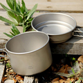 Keith Hot Sale Pots Set Outdoor Camping Hiking Traving Hunting Picnic Titanium Cooking Pots And Pans