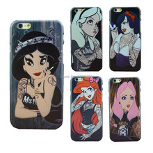 4.7″ For Apple i Phone iPhone 6 Case Tattoo Ariel Little Mermaid series Protective Cover Case For iPhone6 Free Shipping