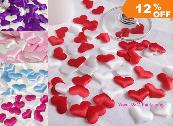 Image of FREE SHIPPING--1000pcs Wedding Table Decoration Heart, DIY Party Decoration,Fabric Heart (JCO-H01)