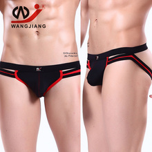 WJ Cordas G String Homem Jockstrap Sexy Gay Men Underwear Thong Sexy Erotic Homens Spandex Men Underwear Gay Sexy Lingerie