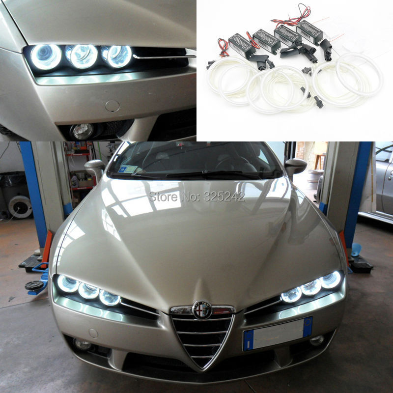 Image of For Alfa Romeo 159 2005-2011 Excellent Quality CCFL Angel Eyes kit Ultrabright headlight illumination angel eyes kit Halo Ring