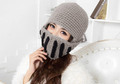 10PCS Lot Women And Men Warm Winter Crochet Knit Hat With a Gladiator Mask Cap Ski