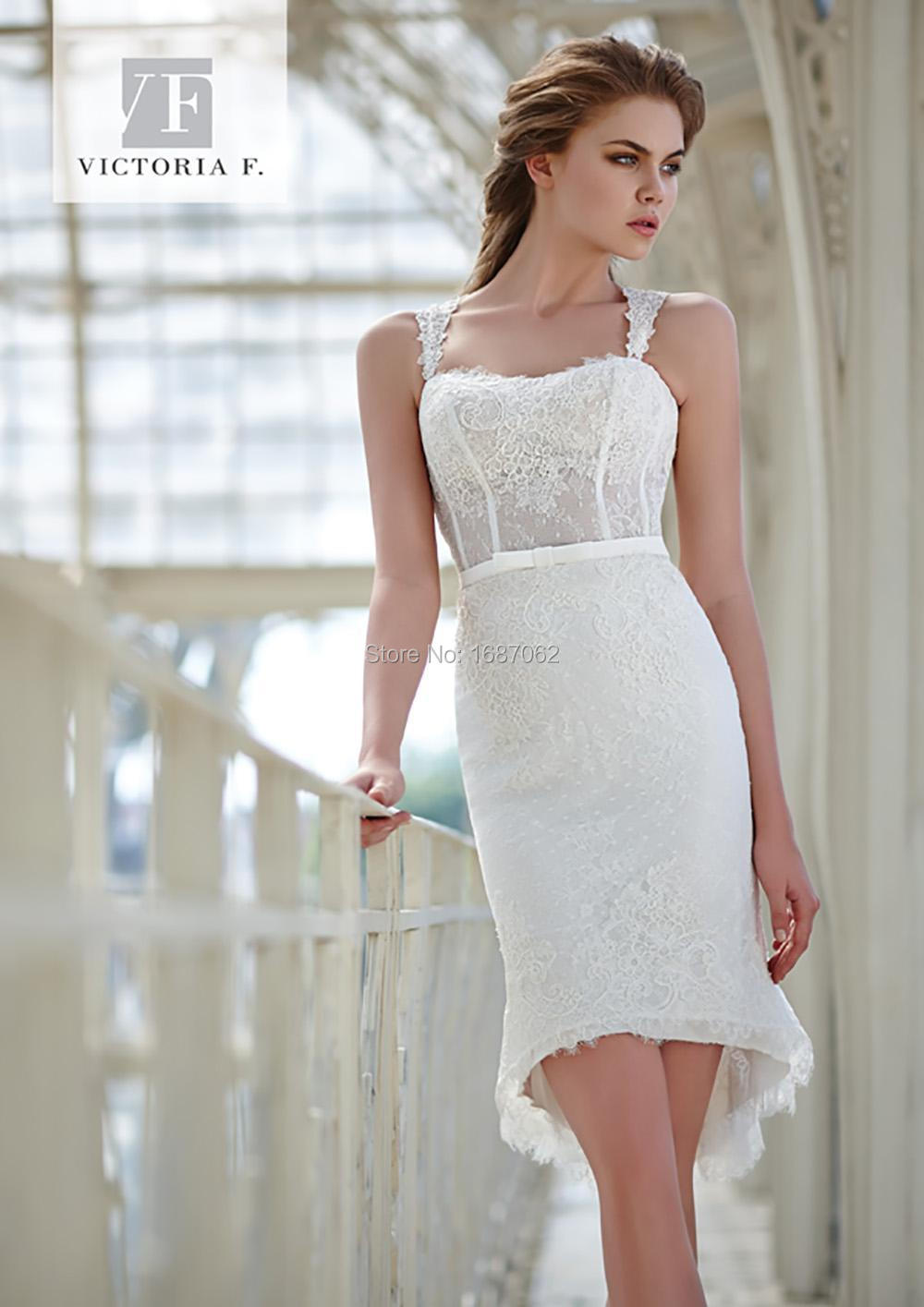 Spaghetti Strap Short Wedding Dresses