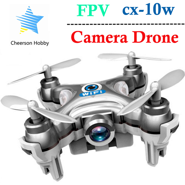 Дрон с Камерой CX-10W Cheerson CX 10 Вт Мини 6-осевой Гироскоп RC Quadcopter Безголовый Режим Дистанционного Управления Вертолет RTF
