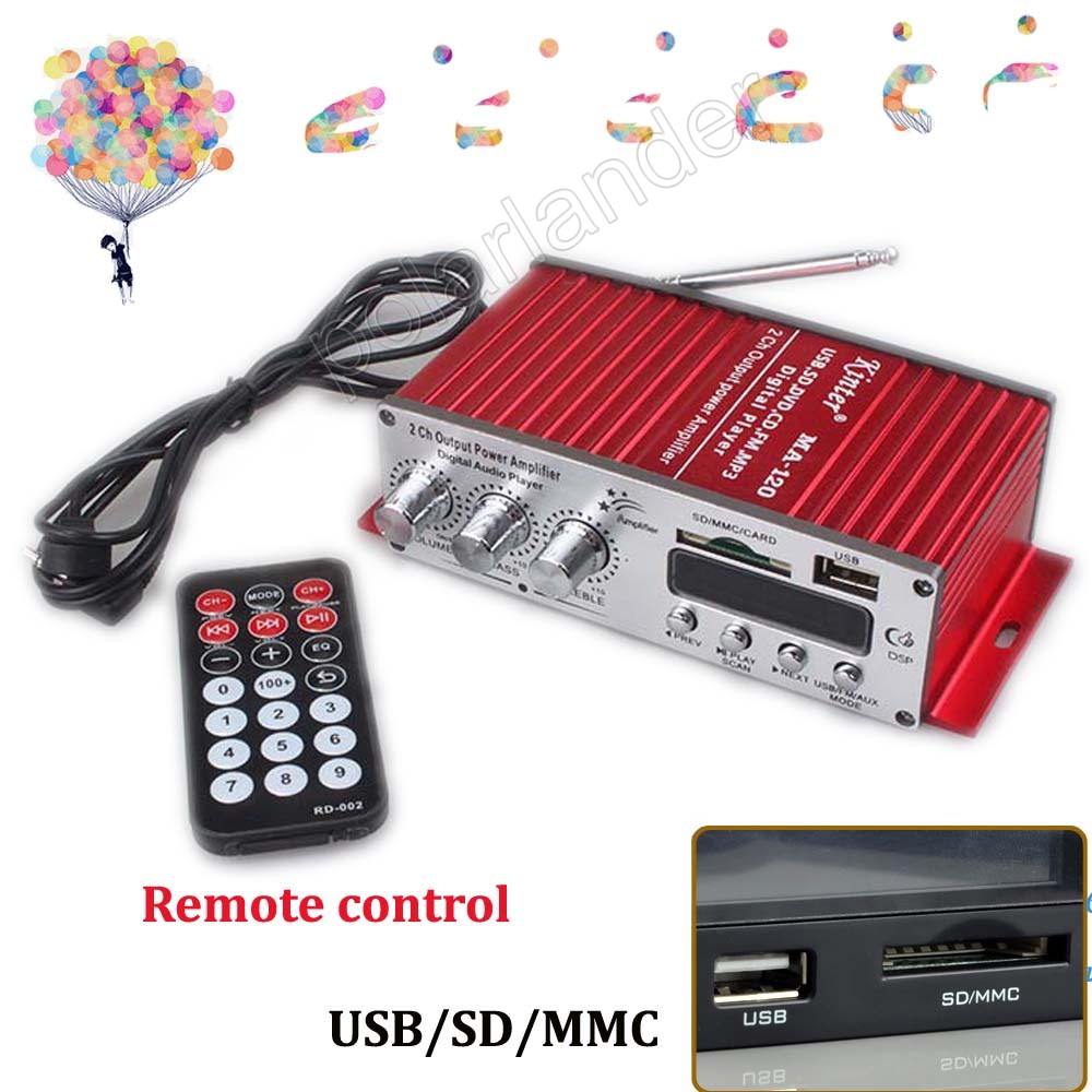     USB fm-sd dvd-mp3- 12   2ch    20WX2 RMS