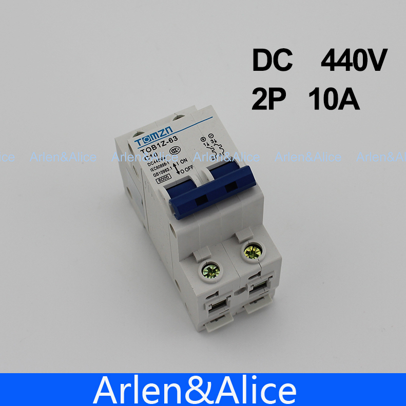 2P 10A DC 440V  Circuit breaker MCB for PV