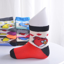 Hot Sales Spring and Autumn children 1-3 years old baby cartoon warm socks new antibacterial cotton socks absorb sweat