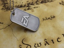 2015 Men Jewelry BF4 Battlefield 4 Dog Tag Military card Pendant Necklace Free Shipping Wholesale