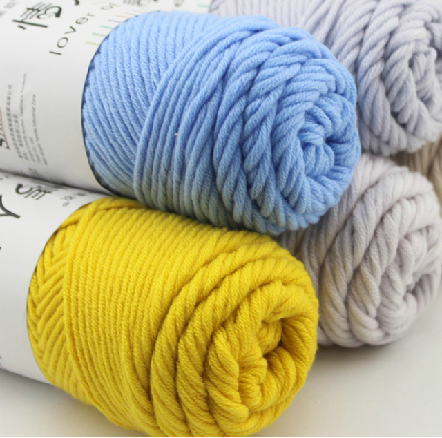 Free Shipping 100g/ball*5 (500g) Hand Made Milk Cotton Yarn knitting scarf Sw...