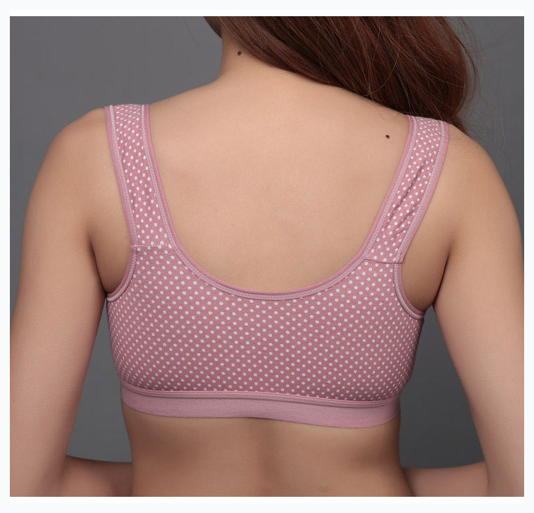 Description Picture 4 of itemWireless Cotton Bras for Women Lingerie Front Close Bralette Leisure Comfortble Underwear Big bust 44 42 40 38 36 34 B C D C3-