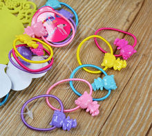 20 Pcs Set Hairband Kids Elastic Hair bands Tie Elastic Children Rubber Carton Round Ball High