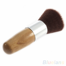 Flat Top Buffer Foundation Powder Brush Cosmetic Makeup Basic Tool Wooden Handle 04PB
