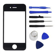 New 2015 For iPhone 4S Front Replacement Part Lcd Glass Tools Kit Screen Repair Black