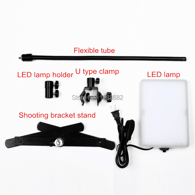 Photo Studio Cellphone LED Light Lamp with Mini Shooting Bracket Stand (9)