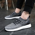 Men Fashion Breathable Casual Shoes Mixed Color Fly Weave Outdoor Sport Walking Shoes Mens Trainers Zapatillas