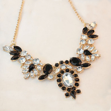 Moon Candy Yellow Shourouk Flower Gold Choker Collar Statement Necklaces Pendants 2015 New Fashion Jewelry Women
