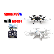 Free Shipping SYMA X5SW WiFi RC Drone Headless FPV RC Quadcopter With 2 Megapixels HD Camera 2.4G 6Axis Real Time RC Quadcopter