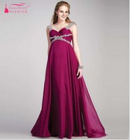 New Beading Chiffon fucsia Evening Dresses For Pregnant Women Sweetheart Maternity Evening Gowns A Line Plus
