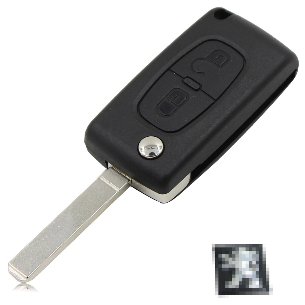 Image of 2 Button Remote Flip Folding Key Shell Case For Peugeot 207 307 308 407 807 Free Shipping